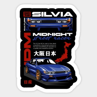 Silvia SR13 Midnight Street Racer Sticker